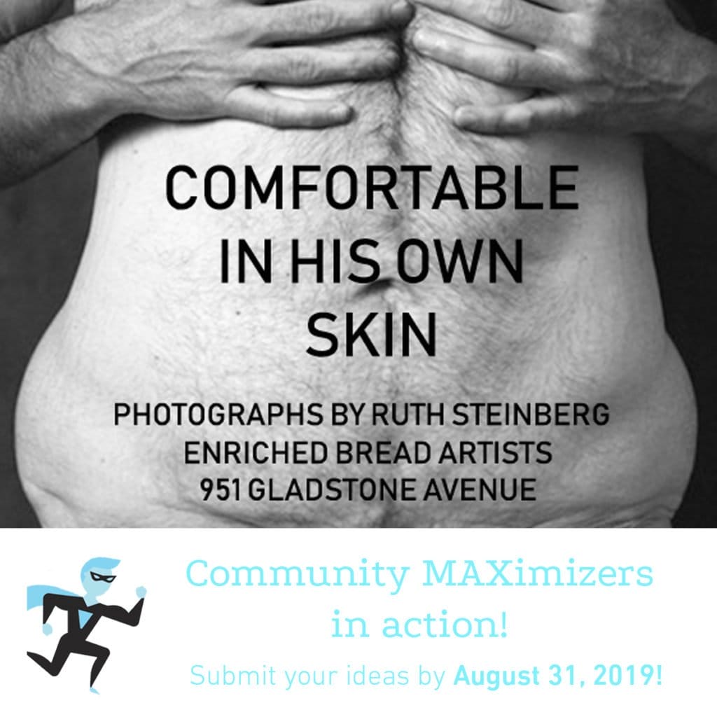 Comrfotable in His Own Skinposter for Community MAXimizer Program