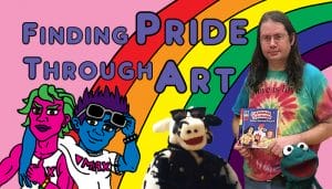 Mikey Artelle's Blog Post Banner "Finding Pride Through Art"
